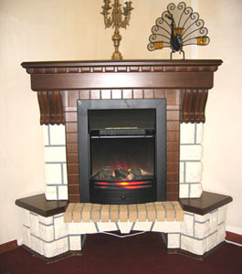 The angular fireplace