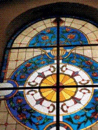 Stained-glass window of Tiffany